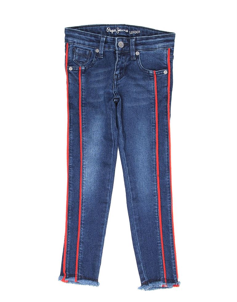 Pepe Kids Girls Blue Casual Wear Jeans